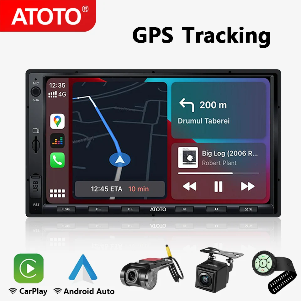 2 DIN 7 Touchscreen Android Autoradio GPS Navi CarPlay AndroidAuto W