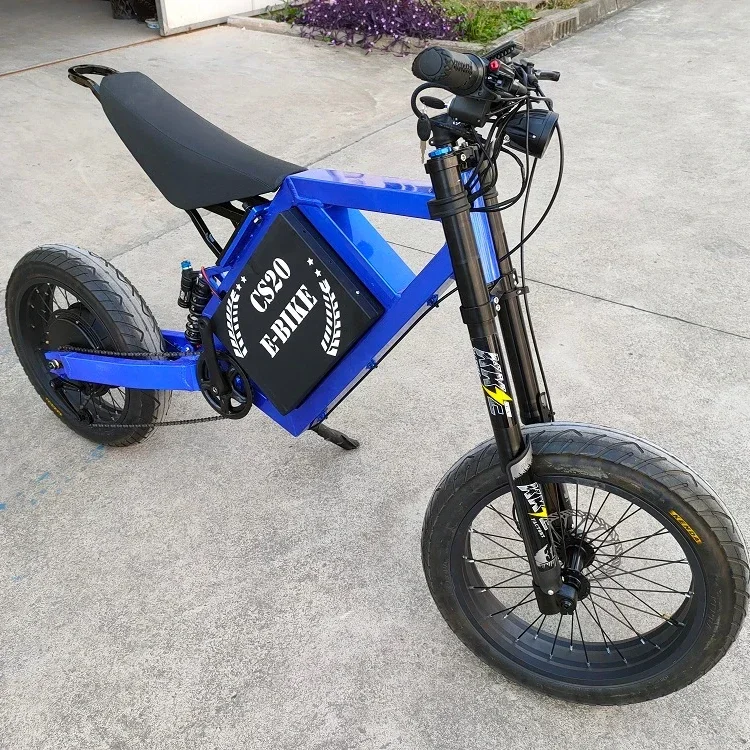 12000W 2025 Full Suspension Dirt Bike 3000w Off Road CE Stealth Bomber Electric Bike With  Suron