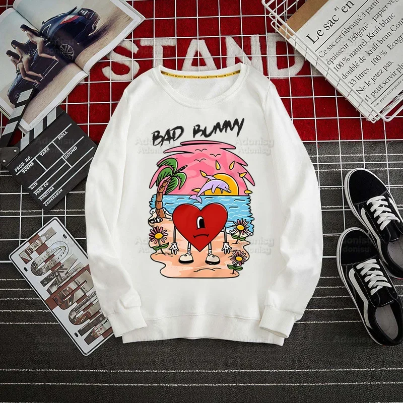 

Un Verano Sin Ti Hoodie Sweatshirts Men Women Bad Bunny Aesthetic Singer Charms Pullover Harajuku Hoodie Casual Fashion Clothes