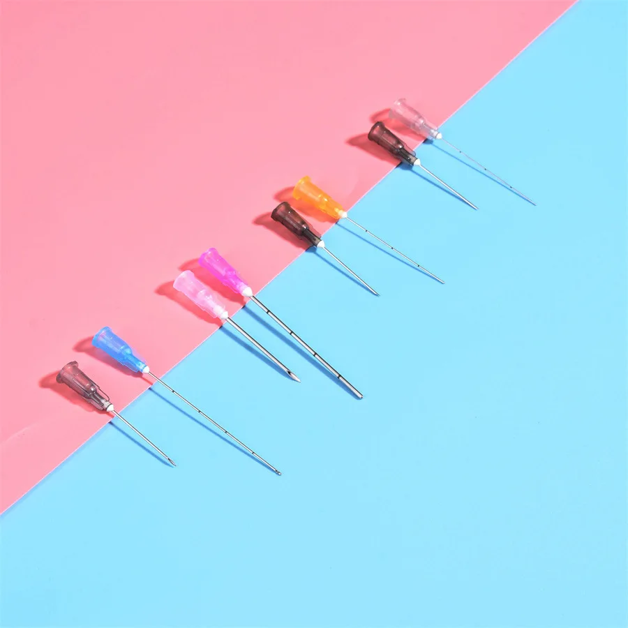 Micro Cannula Fine Blunt Needle 16G 18G 22G 25G 38mm 50mm 70mm 100mm Blunt Cannula For Dermal Fillers