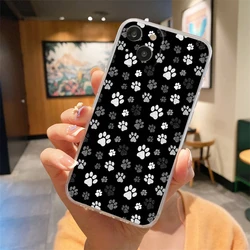 Clear TPU Soft Cover with Dog Paw Design for iPhone 12 Pro Max (B9)