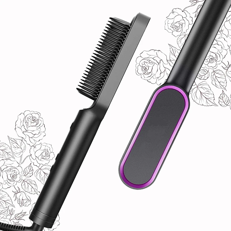 Hair Dryer Comb Curling Irons Beauty Products Hair Brushes Fast Heating Hair Straightener Comb 5