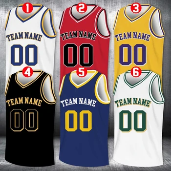 Divisa da Basket Personalizzata per Squadre, Maglia Sportiva Senza Maniche con Nome e Numero Personalizzati, Top Unisex per Allenamento e Competizione