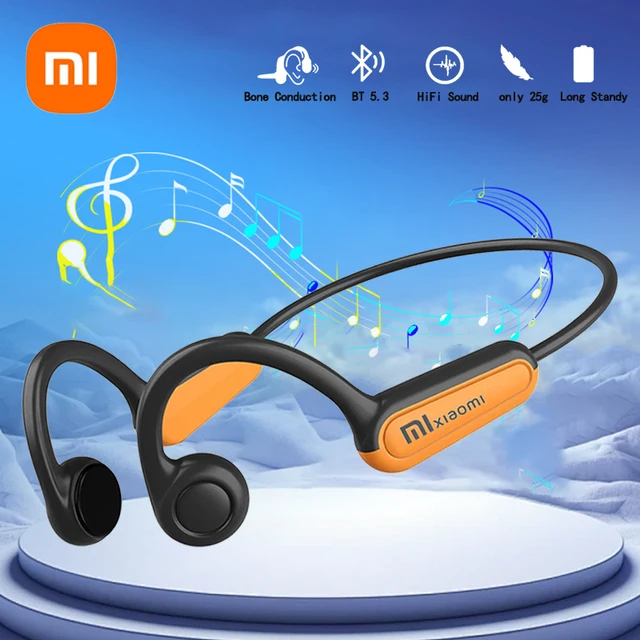 Xiaomi draadloze beengeleidingsoortelefoon Bluetooth 5.3 sporthoofdtelefoon oorhaak waterdichte headset voor hardlopen rijknoppen