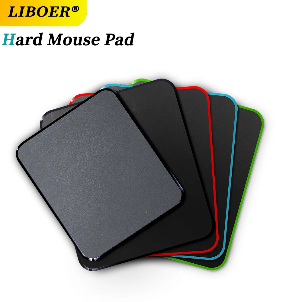 Hard Mouse Pad Fast Accurate Control PC Laptop Gaming Smooth Double-sided Waterproof Multi-color Mousepad for Home and Office