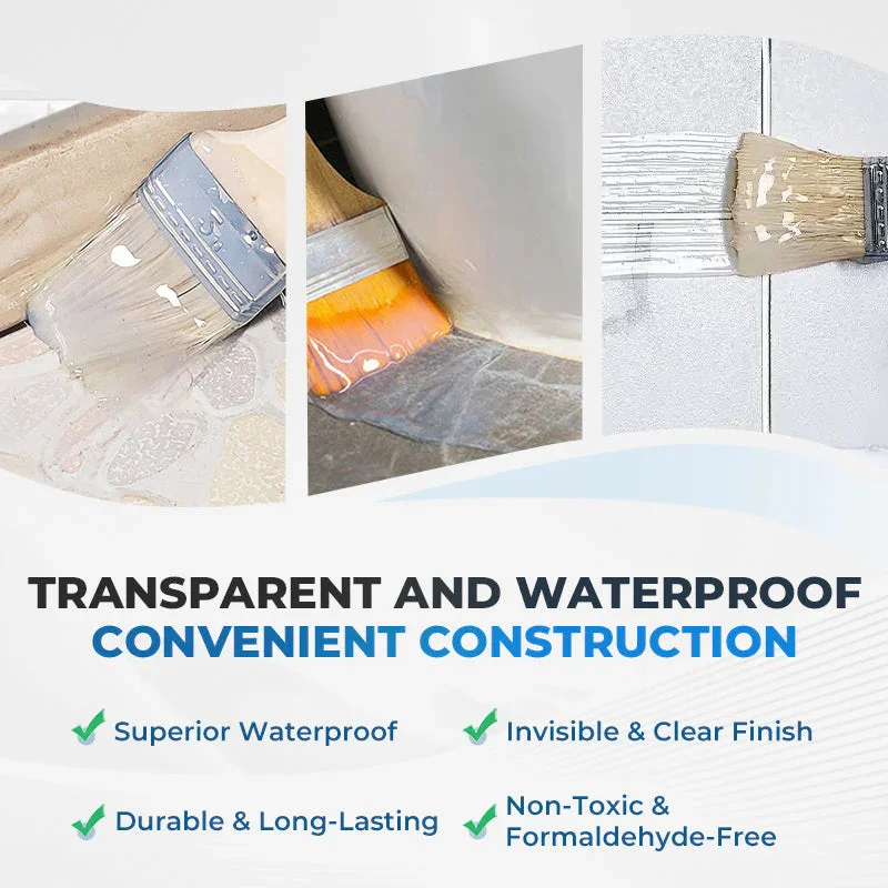 100g Transparent Waterproof Sealant Adhesive for Exterior Walls Leak Proof Coating Bathroom Floor Crack Sealing Mold-Proof