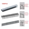1000Pcs Staples Nails U/ Door /T Shaped Nail Shaped Stapler For Wood Furniture Household Use Herramientas 8/10/12mm Binding Tool 1