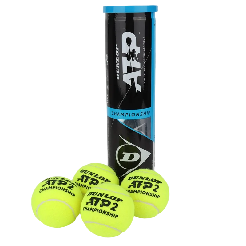 Dunlop Atp Championship Tennis Balls Tube Professional Competition