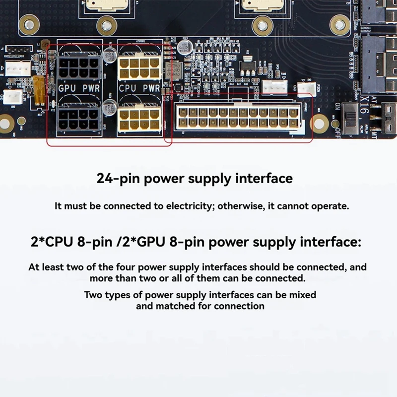 SXM2-300G 듀얼 채널 패스스루 베이스보드 V100 SXM2 그래픽 카드 300G 통합 Nvlink Lite SXM2 어댑터 보드-ELEC
