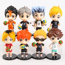 6PC Anime Hinata Shoyo Figure Figure Tabletop Ornaments COSPLAY Clothing Accessories 3.9 Inch PVC Doll