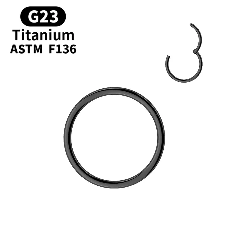 G23 Titanium Hinged Nose Ring - Piercing Placement Guide