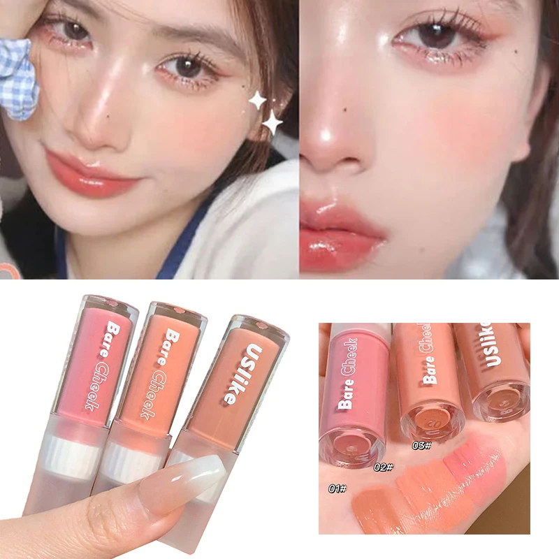

Monochrome Liquid Blush Natural Rouge Sunscreen Blush Long-lasting Matte Setting Blush Ladies Cosmetics Face Makeup Cosmetics