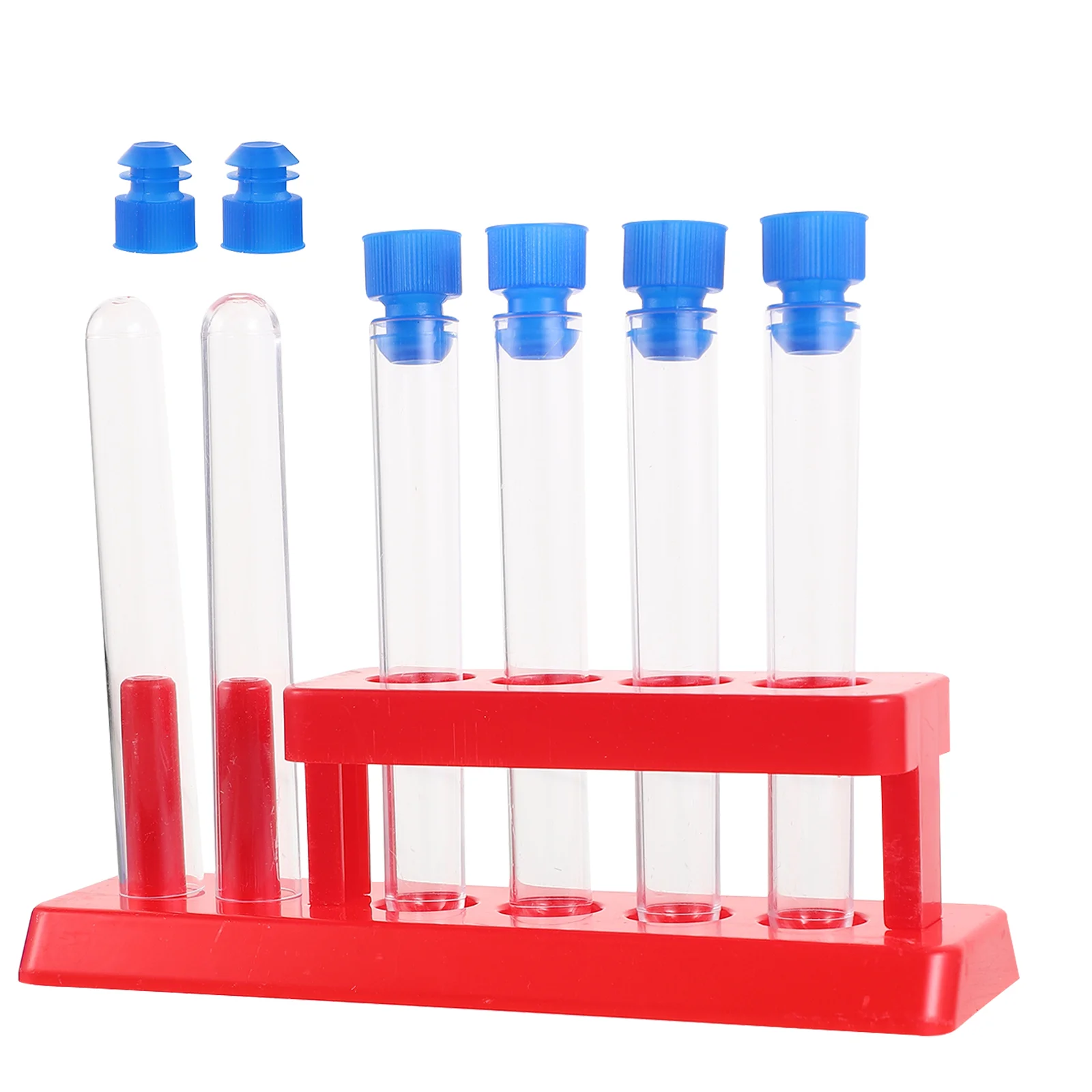 

Ibasenice Plastic Test Tubes Clear Birthday Tools Liquid Experiments Science Fine Tube Scientific Kit Caps Learning