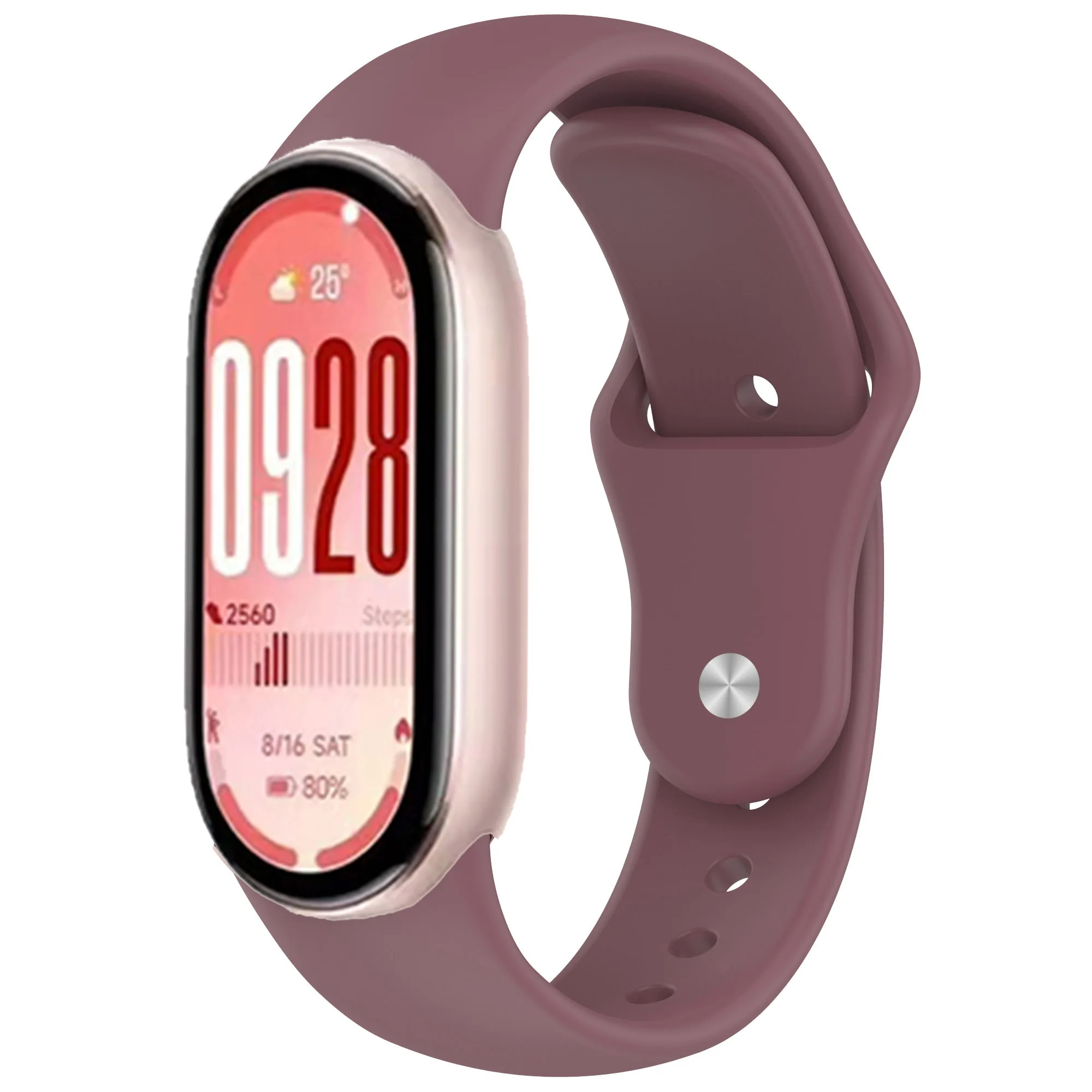 Sports Silicone Strap with Metal Buckle - Soft, Comfortable Bracelet Wristband Replacement Belt