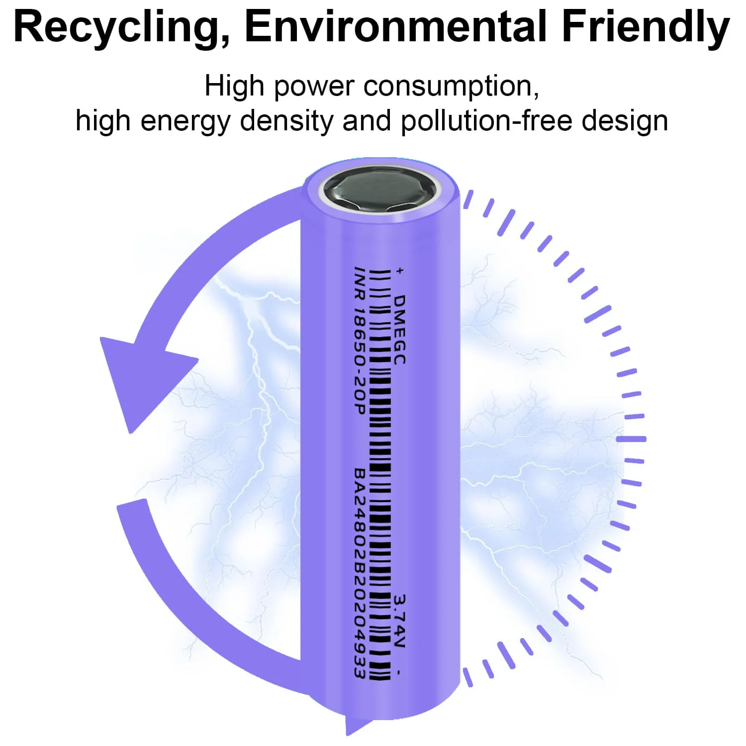 New 2025 18650 Lithium Battery 10C 20A Discharge 3.7V 2000mAh