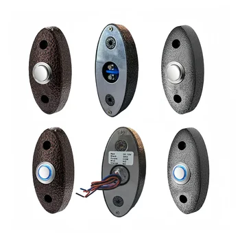 ปุ่มปลดล็อคประตูพร้อมแผงโลหะผสมสังกะสี LED NO NC COM Push Switch สําหรับระบบควบคุมการเข้าออก 1