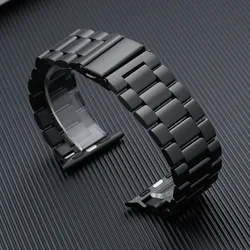 Premium Stainless Steel Watch Band - Sleek Metal Strap with Adjustable Design - 42 - 44 - 45 - 49 - S10 46mm (Black 04)
