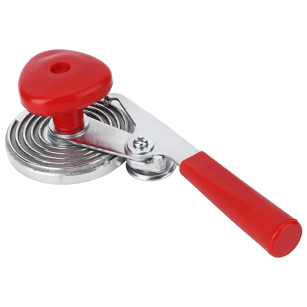 

Tin-opener Can Sealer 22.5cm Length 9cm Circle Diameter Durable Iron + ABS Silver + Red 1 Pc Household Supplies