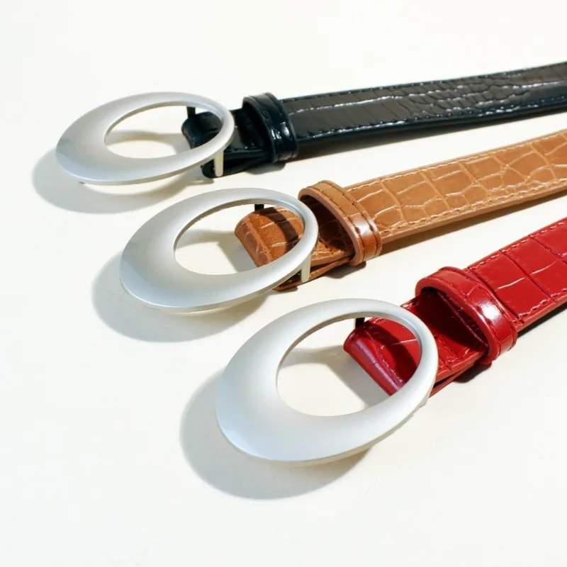 Vintage American Y2K Women's Belt - Versatile Ethnic Style Leather Waist Belt for Jeans - Chic and Practical Home Accessory