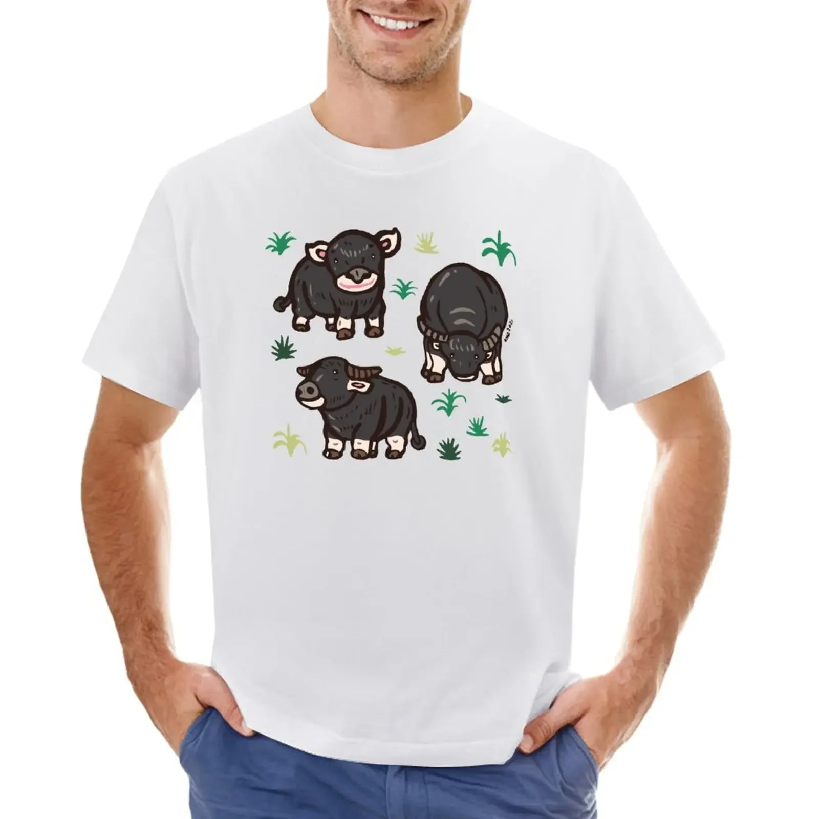 

Baby water buffalos T-shirt funnys anime clothes big and tall t shirts for men