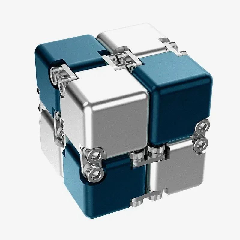 Metal DIY Infinite Cube Stress Relief Fidget Toy Adults Anxiety Lure