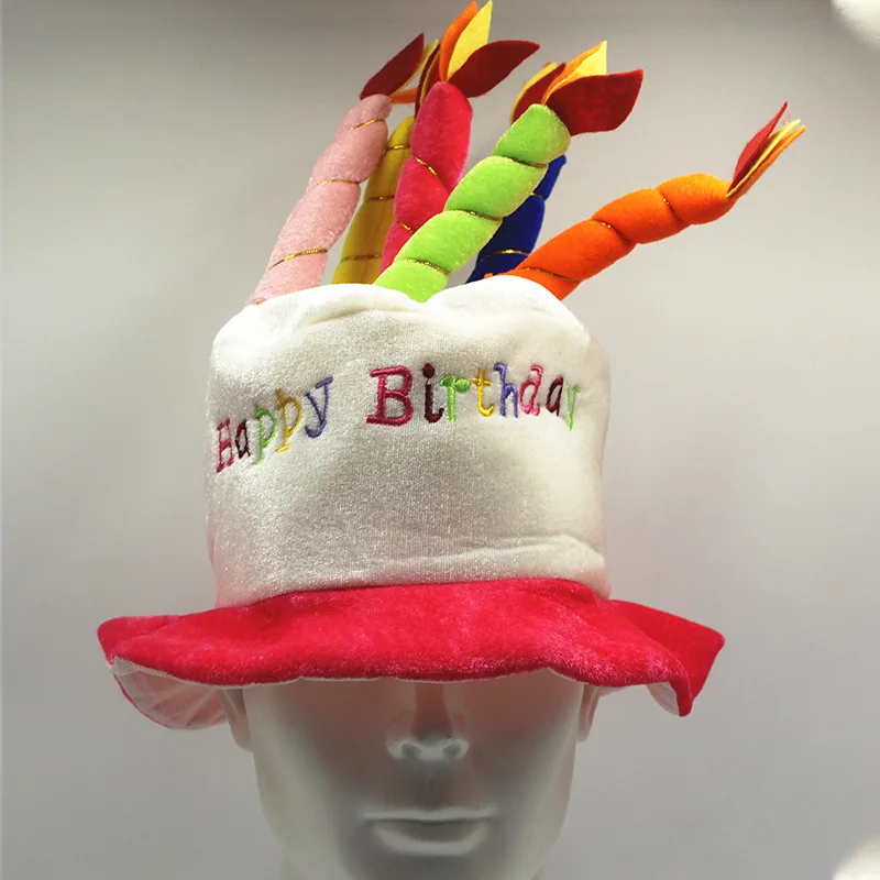 Christmas Birthday Gift Birthday Hat Christmas Decoration Hat Cake Candle Party Performance Cute Fashion Gift