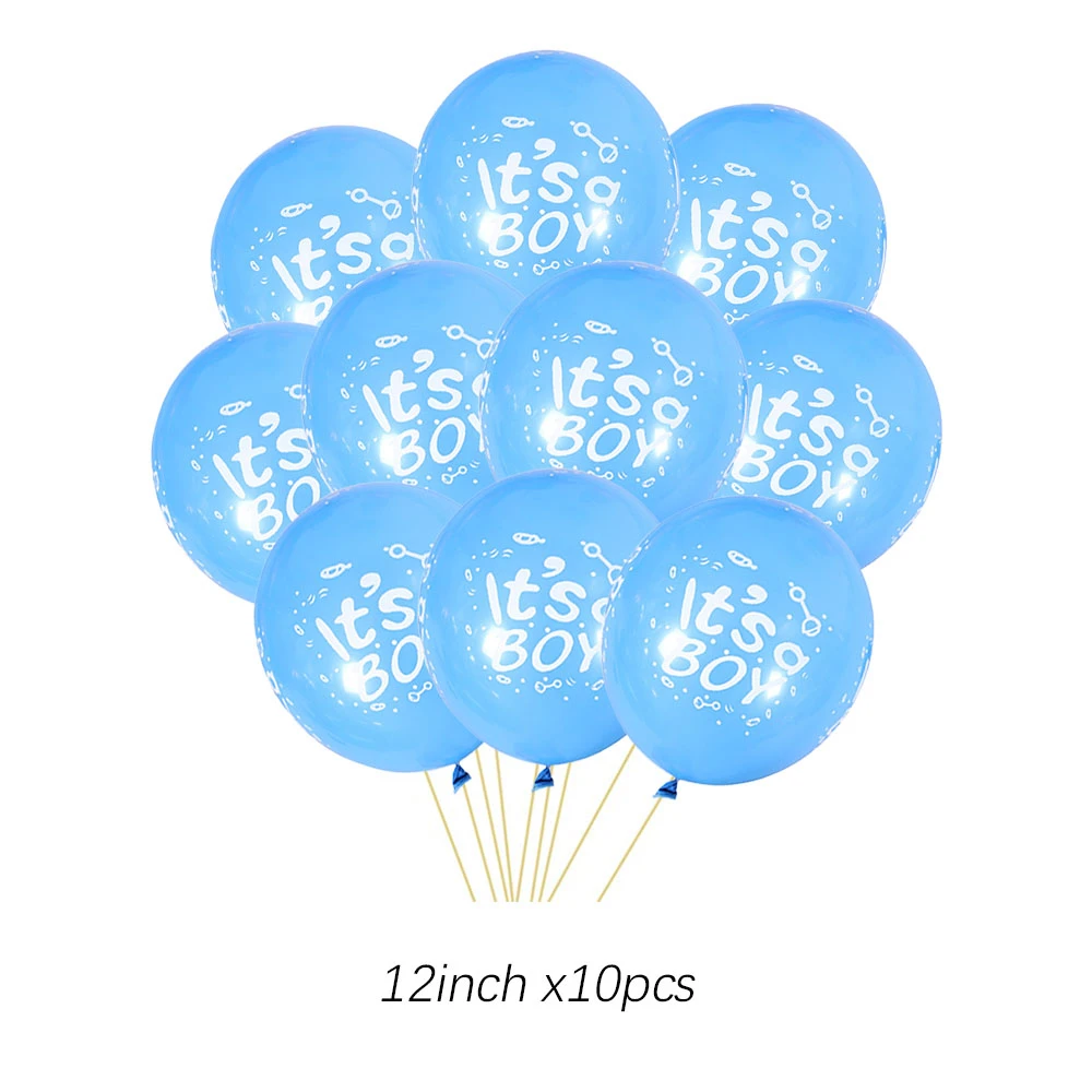 10 Stück 12 Zoll Junge Blau Mädchen Rosa Latex Ballons Baby Geschlecht Geheimnis Ballon Baby Dusche Geschlecht offenbaren Geburtstag Party Dekoration – Detail 5