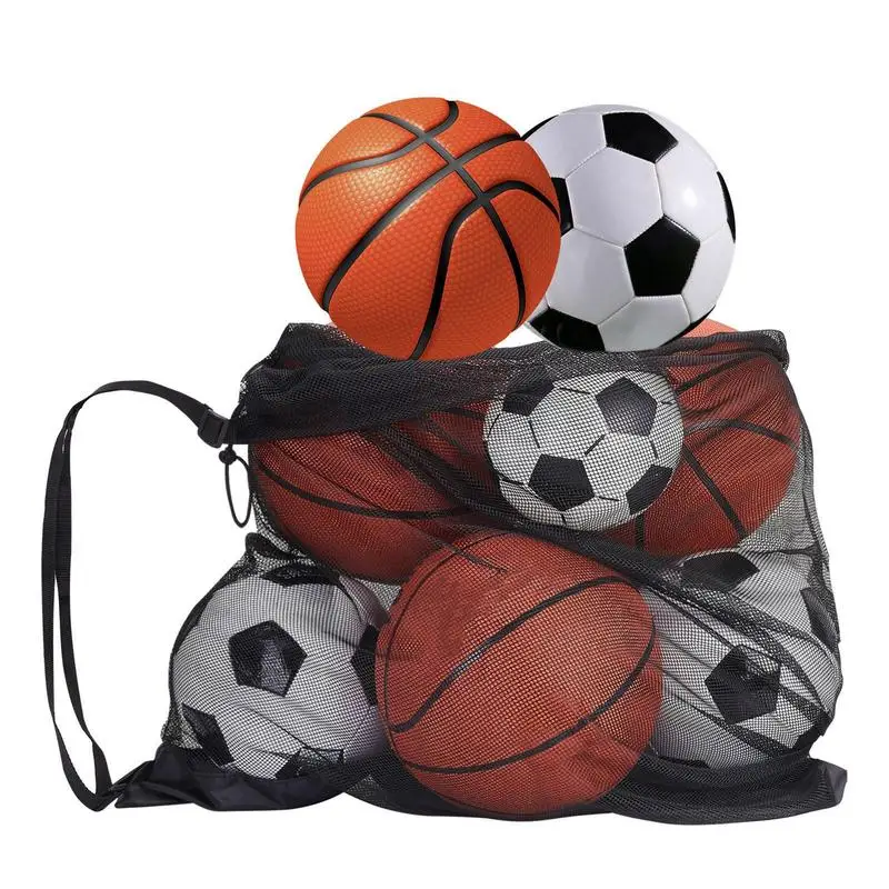 

Sports Cover Mesh Bag Portable Football Storage Outdoor Basketball Volleyball Multifunctional Drawstring Storage Bags
