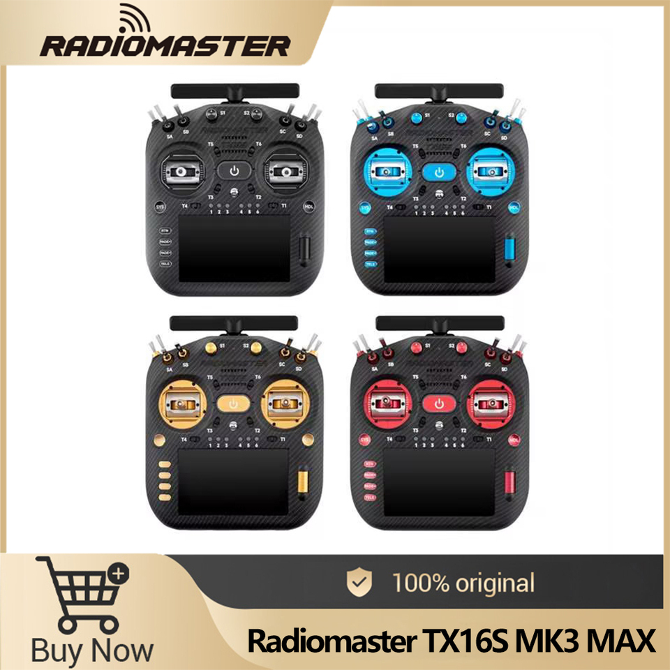 RadioMaster TX16S MK3 MAX Dual-band Gemini V6 Hall Gimbal 5 inch IPS Touchcreen EdgeTX ExpressLRS ISM 2.4GHz Radio Controller