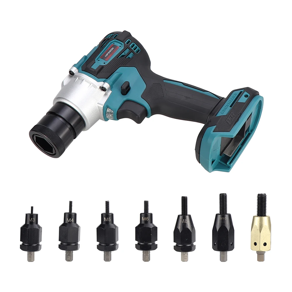 HIFESON Battery Free Metal Electric Rivet Gun Rechargeable