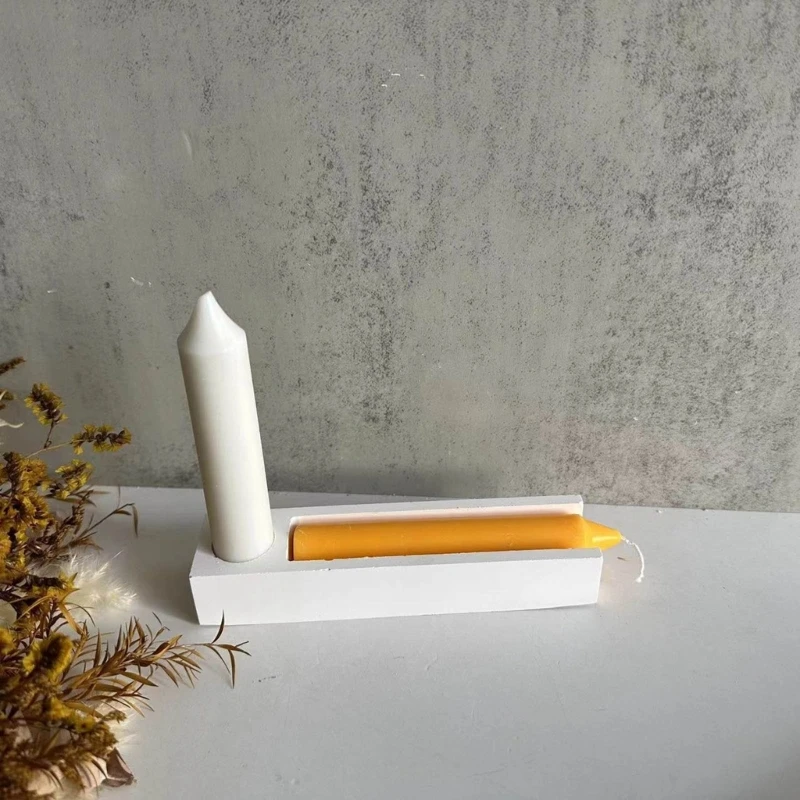실리콘 DIY 3D 촛대 주조 수제 선물 비누 점토 공예 장식 주형