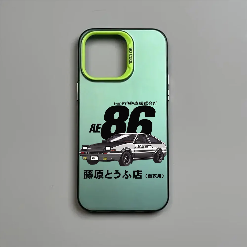 Anime Initial D AE86 Matte Phone Case - Stylish Back Cover