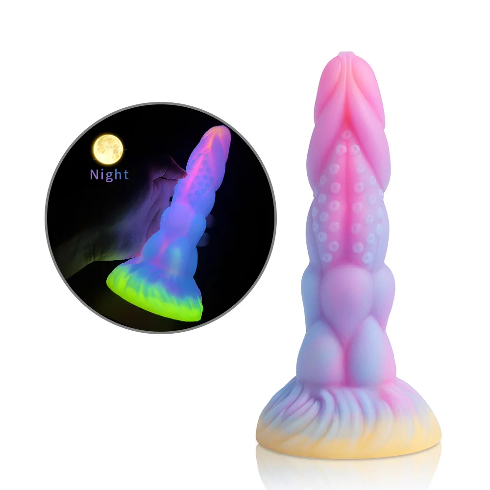

Luminous Big Anal Toys Huge Dragon Dildos Glowing Monster Penis Colourful Butt Plug Soft Dildo Suction Cup For Gay Women Men