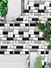 10 Pcs Self Adhesive Tile Wall Sticker Home Decor 3d Pvc Sticker Covers For Kitchen Cupboard Bathroom Waterproof Wallpaper 6