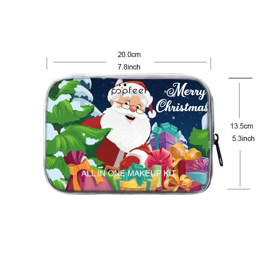 POPFEEL Christmas Mystery Cosmetics Set Stage Girls Holiday Show Makeups Eyeshadow Lipstick Eyeliner Concealer Mascara Wholesale 6