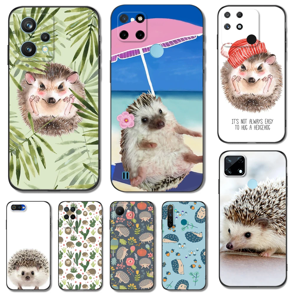 Custodia In Tpu Nero Per Realme Q5 X Xt X2 X3 Superzoom X50 V13 Q3I X7 Pro Ultra Gt Master Edition Hedgehog