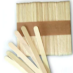 Silicone-Coated Wooden Sticks for Homemade Ice Cream Bars, Pack of 100 (50pcs)