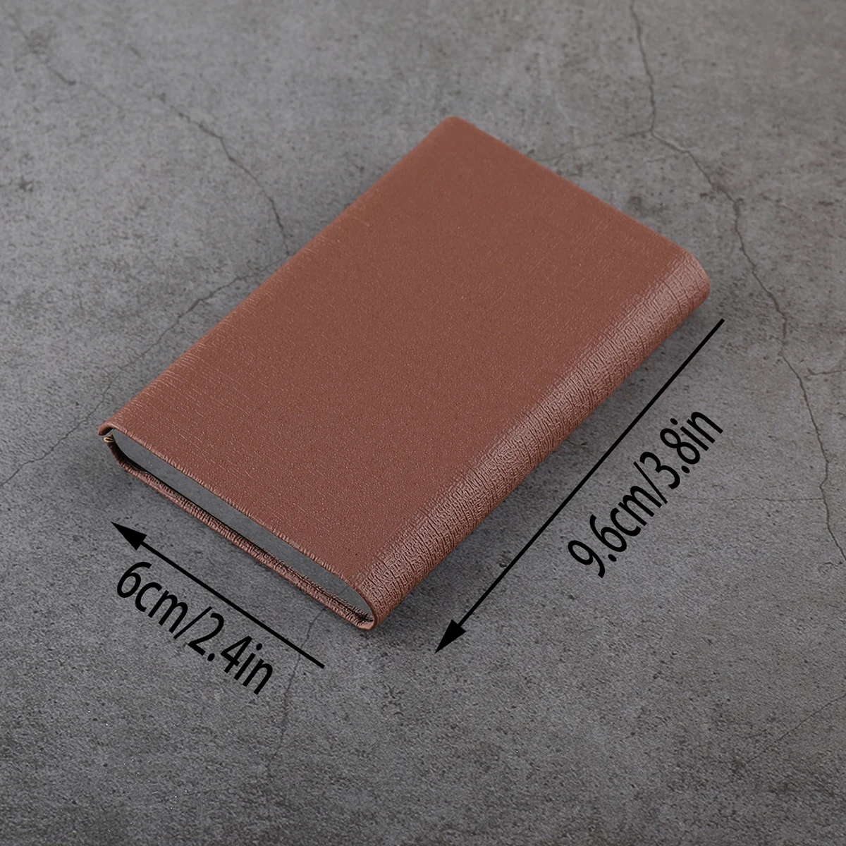 Luxury PU Leather Card Holder Wallet with Metal Finish