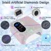 Rechargeable UV LED Nail Lamp 72W Wireless Nail Dryer with Crystals Professional UV Cabin for Gel Nails Dryer Manicure Lamp 2