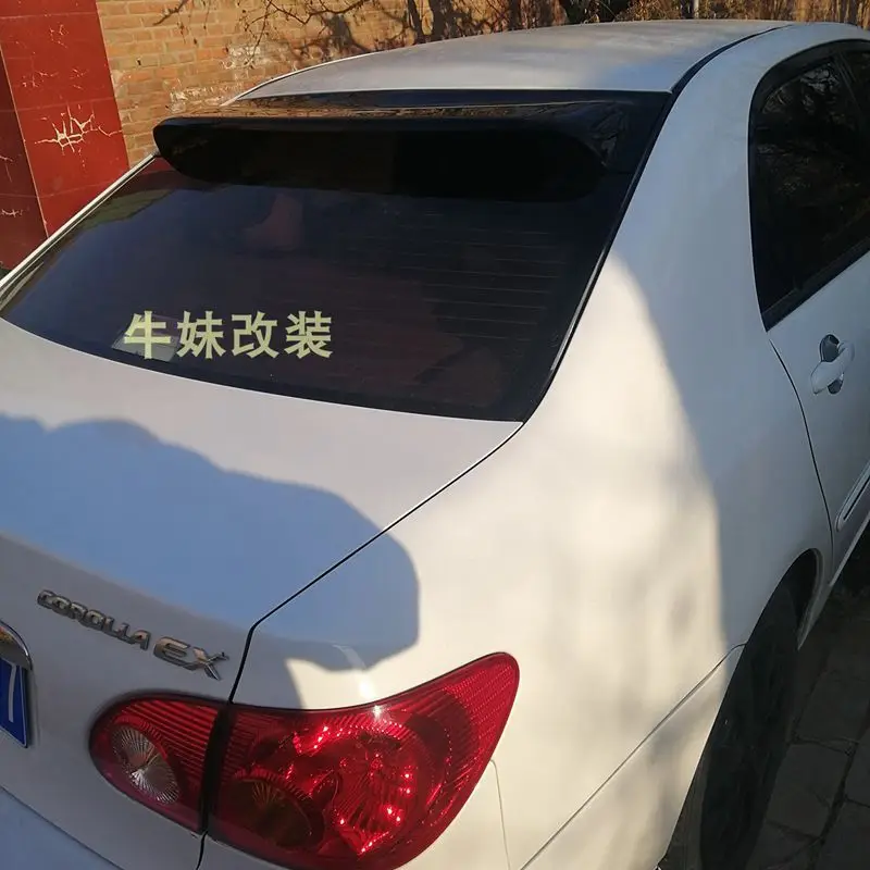 

For Toyota Corolla EX Roof Spoiler 2001-2013 High Quality PMMA Material Car Visor Rear Wing Rear Spoiler