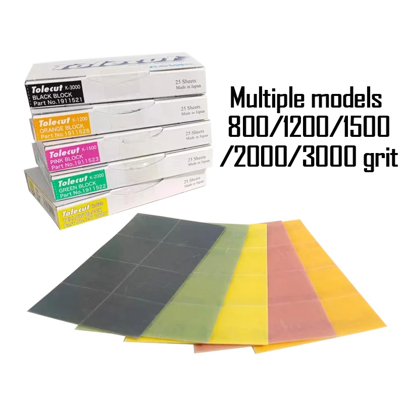 True Japan KOVAX Toledout Beauty Repair Sandpaper Cut Into 8Pieces Used For Car Polishing Sandpaper 800/1200/1500/2000/3000 sandpaper set polish sand paper sandpaper tools