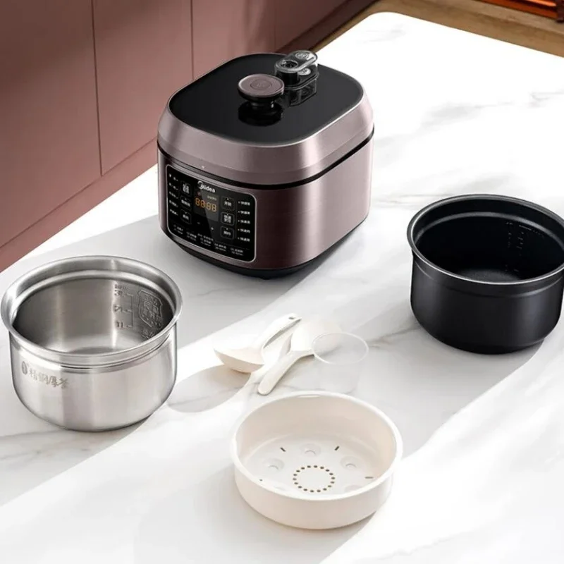 Midea 220V Double-bladder Electric Pressure Cooker 5L/6L Rice Cooker 70ka Steel Inner Potion Pressure Rice Cooker 6