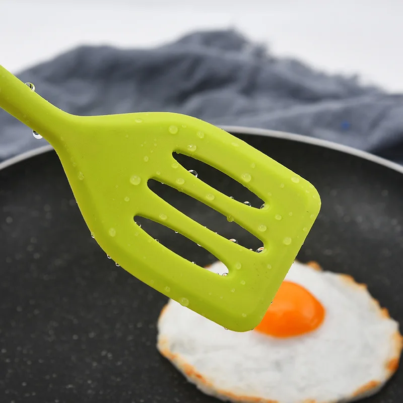 Kitchen Small Silicone Spatula Egg Fish Frying Pan Scoop Fried Shovel High Temperature Non Stick Cooking Spatula Spoon