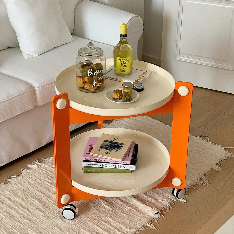

Minimalist Cute Coffee Tables Sofas Side Mobile Plastic Design Coffee Tables Round Household Stolik Kawowy Home Furniture WZ50CT