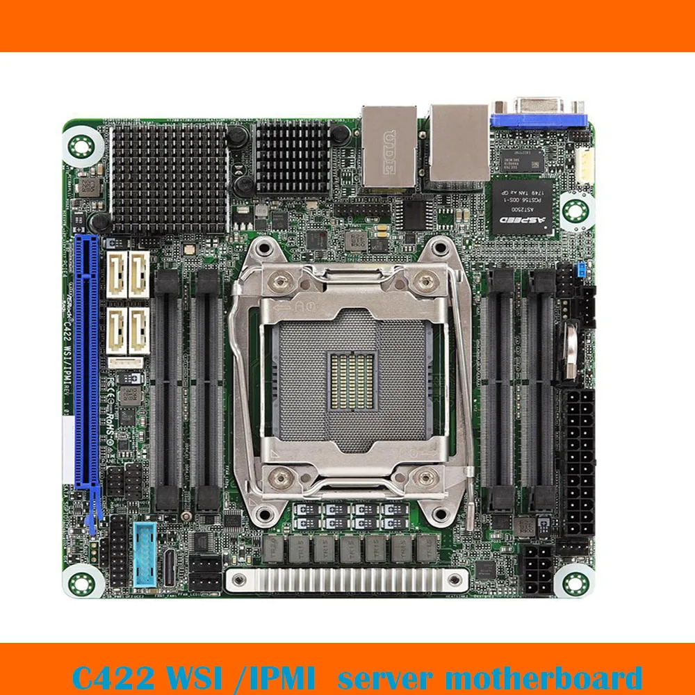 

For ASRock Workstation Motherboard C422 WSI /IPMI Supports Xeon LGA2066 W2100 2200 Series Fully Tested