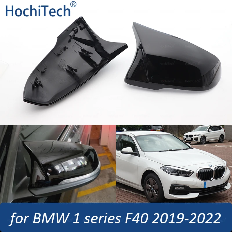 Ersatz-Spiegelabdeckung im M-Look für BMW 1er F40 2019–2023, 116i, 118i, 120i, 128ti, 116d, 118d, 120d, schwarze Spiegelkappe