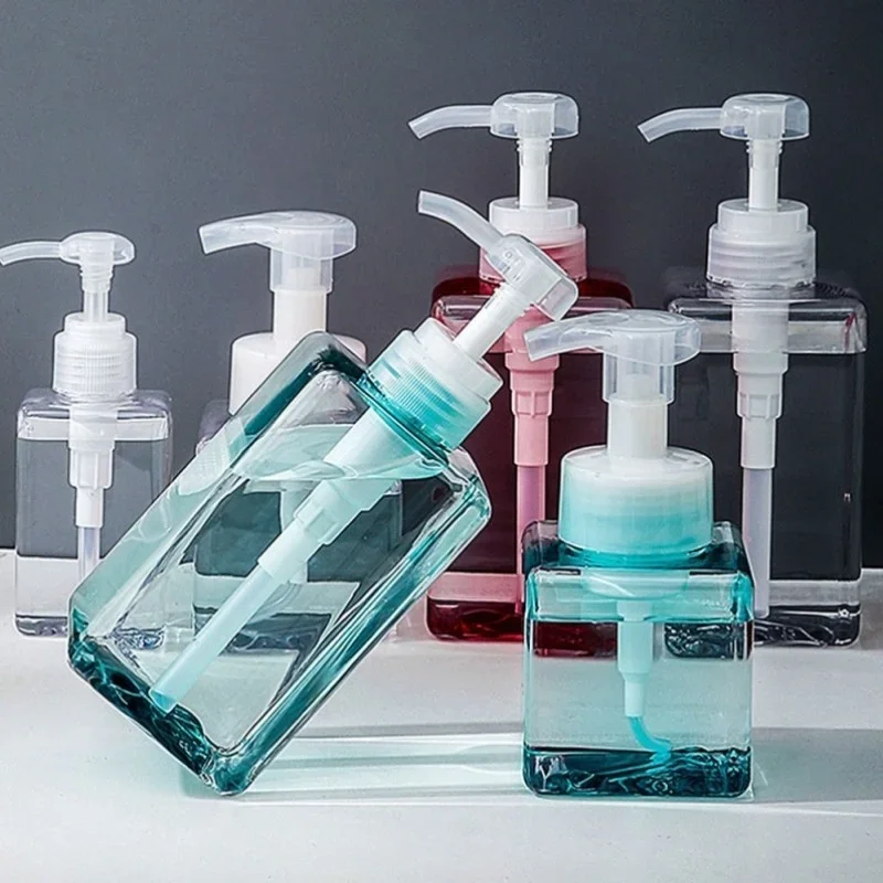 250ml / 450ml Foam Hand Washing Press Bottle Travel Plastic Transparent Empty Liquid Shower Gel Foam Pump Head Spray Bottle spray bottle,refillable bottle,soap dispenser bottle,foam pump bottle,plastic lotion bottle