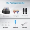 Rechargeable hearing aids for the elderly, mini noise-cancelling in-ear amplifier hearing aid with charging case (pair) 6