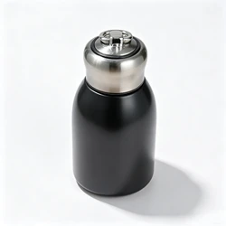 1pc 300ml Insulated Stainless Steel Travel Mug - Keeps Drinks Hot or Cold for Hours - Ideal for Camping and Travel (Black)
