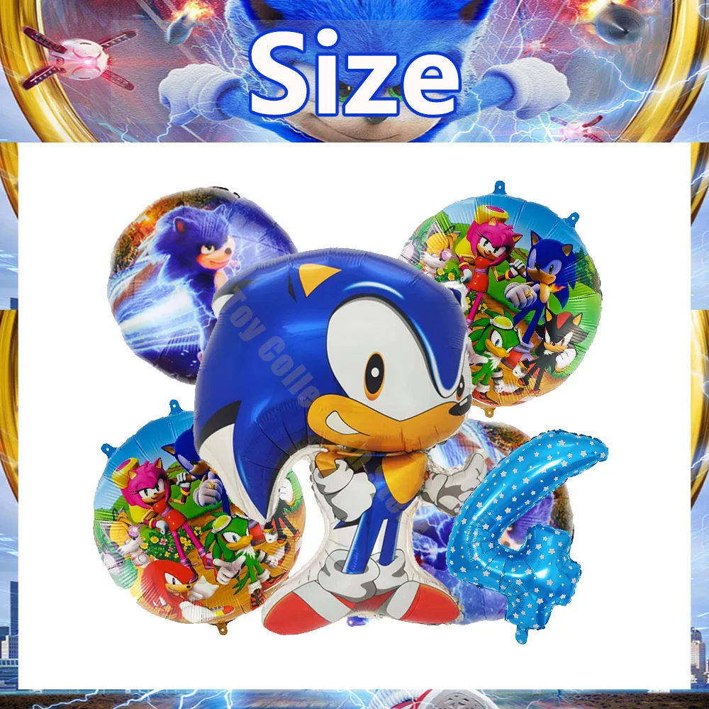 thumbnail image 1 of Juego Son-iced Lightning Hedgehog DIY Escena Diseño Decoración de fiesta Suministros Figura de anime Animal Vajilla Adorno de pastel de papel Recuerdo de niño, 1 of 5